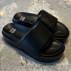 ASOS Black Platform Mules NEW Size 7